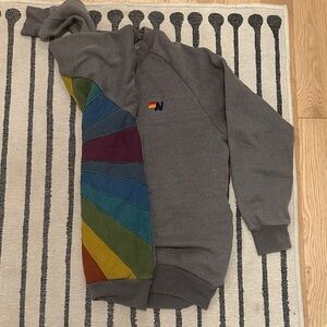Aviator Nation  Charcoal sweatshirt with patch  Detail